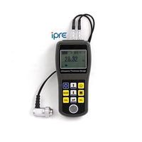 Jauge d'épaisseur numérique à ultrasons IPRE avec écran LED électronique pour la mesure des revêtements, plage de mesure de 0,75 à 300 mm, conforme à la norme ASTM, garantie 1 an