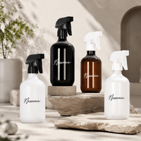 Prix de gros – Bouteille pulvérisateur en plastique PET rechargeable et personnalisable de 100 ml, 150 ml, 200 ml, 300 ml, 350 ml, 400 ml, 500 ml avec pulvérisateur à gâchette