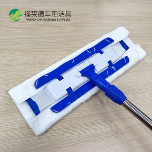Friend Car Washing Supplies Microfiber Flat Mop <b>Cloth</b> 44x24cm Replaceable White Double Sided For Cleaning - Product Image 1