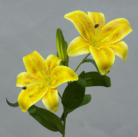 Premium 3D Seiden-Weiche Künstliche Lilien Realistische Moderne Heim- und Hochzeitsdekoration Hochwertige Umweltfreundliche Muttertags-Blumen