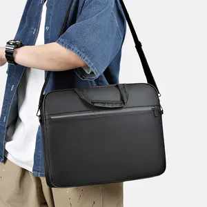 14-laptop çantası inç basit moda evrak çantası ofis omuzdan askili çanta ile 15.6 fabrika satış iş laptop çantası crossbody