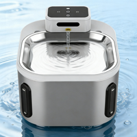 Distributeur d'eau automatique intelligent pour animaux de compagnie de grande capacité 4L WB2504 ABS sans fil ultra-silencieux avec filtration à 4 couches et écran LCD pour chats