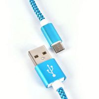 Cable Micro USB con Trenzado de Nailon, Cable de Carga Rápida y Transferencia de Datos para Samsung
