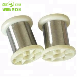 304 स्टेनलेस स्टील तार 0.04 मिमी 316 एल अल्ट्रा फाइन स्टेनलेस स्टील वायर छड़ कताई यार्न के लिए - Product Image 3