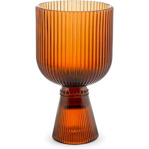 Ensemble de verrerie H&H Calici Peony Amber Glass, 6 pièces, 27 cl - Product Image 1