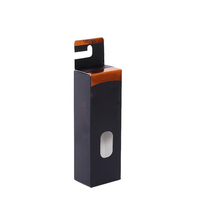 Boîte d'emballage de cartouche de 1 ml à l'épreuve des enfants, conception personnalisée par le fournisseur, avec verrouillage à bouton, revêtement UV, lamination mate, gaufrage, recyclable, en kraft