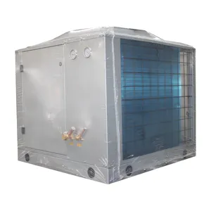 Air-cooled cabinet indoor unit and outdoor unit with low noise and large air volume cooling and heating