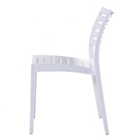 Chaise en résine incassable sans bras fabriquée dans les meilleurs matériaux PP 4pc Stack