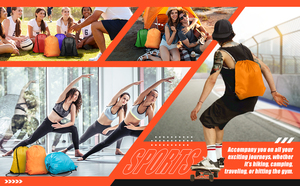 Heavy Duty Custom Logo party Travel Color <b>Waterproof</b> Polyester <b>Drawstring</b> <b>Bags</b> Sports Shoe Gym Sack Durable <b>Drawstring</b> Backpack - Product Image 3