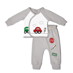 Aby lolothing iift et wewborn oochifonr esomen omen ayette 100% Organicasualon ONG leeve 7 Pieces/lote Ull shion ashion RINT - Product Image 6