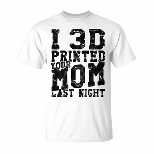 Camiseta Promocional con Estampado 3D de Tu Mamá Ayer por la Noche - Product Image 2