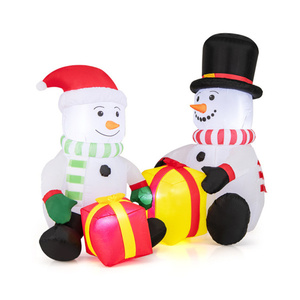 DB 5 pies muñeco de nieve Navidad inflable al aire libre vacaciones patio decoraciones con Cajas de Regalo personalizables - Product Image 1