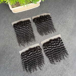 ผมแท้ 100% แบบลูกไม้โปร่งใส HD ขนาด 13x6  แบบ Deep Wave  พร้อมผมปิดหน้าผากแบบ HD Virgin ขนาด 6x6 13x4 13x6 สำหรับผู้หญิงผิวสี - Product Image 6