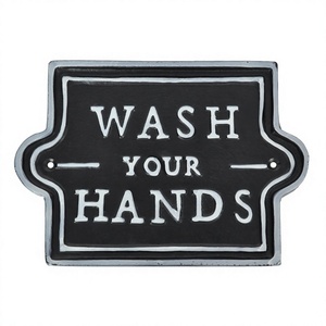 Wholesale Wash Your Hands General Sign Bathroom <b>Kitchen</b> Toilet Door & Wall Mounted General Wall Sign Reminder Wall Sign on Sales - Product Image 1