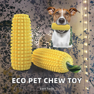 Jouet à mâcher pour chien en TPR écologique, brosse à dents, corde en coton nouée avec sonnette en maïs, fournitures pour animaux de compagnie - Product Image 2