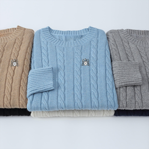 موصى به للغاية ياقة مدورة بلوفر رجالي محبوك سترة بلوفر رجالي بلوفر شعار <span class=keywords><strong>Pl</strong></span> نعم نعم سترات رجالية - Product Image 5