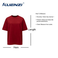 Camiseta Kuenzi Regular Personalizada con Logotipo, Cuello Redondo, Manga Corta, 100% Algodón, 310GSM, Hombros Caídos, Talla Grande para Mujer