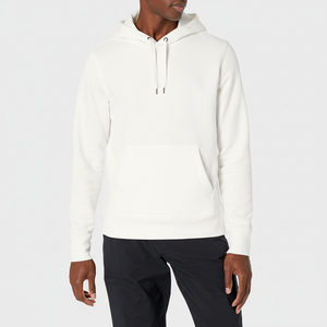Sweat à capuche décontracté en molleton de coton à fermeture éclair pour hommes, sweats à capuche à manches longues avec logo Street Wear - Product Image 1