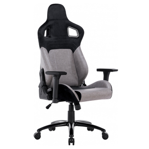 2025 sedia da gioco ergonomica regolabile grigio nero 3D braccioli reclinabili massaggio pieghevole supporto lombare girevole - Product Image 6