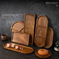 Groothandel Acacia Houten Serveerplateau Set Multifunctioneel Charcuterie Kaas Fruit Snack Schotels Keuken Eetkamer Fruitplateau