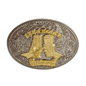 No Moq Cowboy <span class=keywords><strong>Monster</strong></span> Domens Hebilla de cinturón grande Logotipo personalizado Hebilla de cinturón circular de 40mm