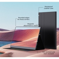 Moniteur portable ultra-fin 15,6 pouces, dalle IPS, Full HD 1920x1080, luminosité 250 cd/m², fréquence de rafraîchissement 60 Hz