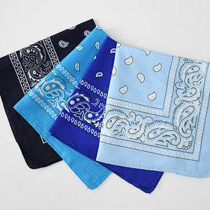 <span class=keywords><strong>Bandana</strong></span> Carré à Motif Cachemire Impression Numérique avec Logo Personnalisé, Foulard Visage en Polyester, Prix Usine <span class=keywords><strong>Pas</strong></span> <span class=keywords><strong>Cher</strong></span> - Product Image 1