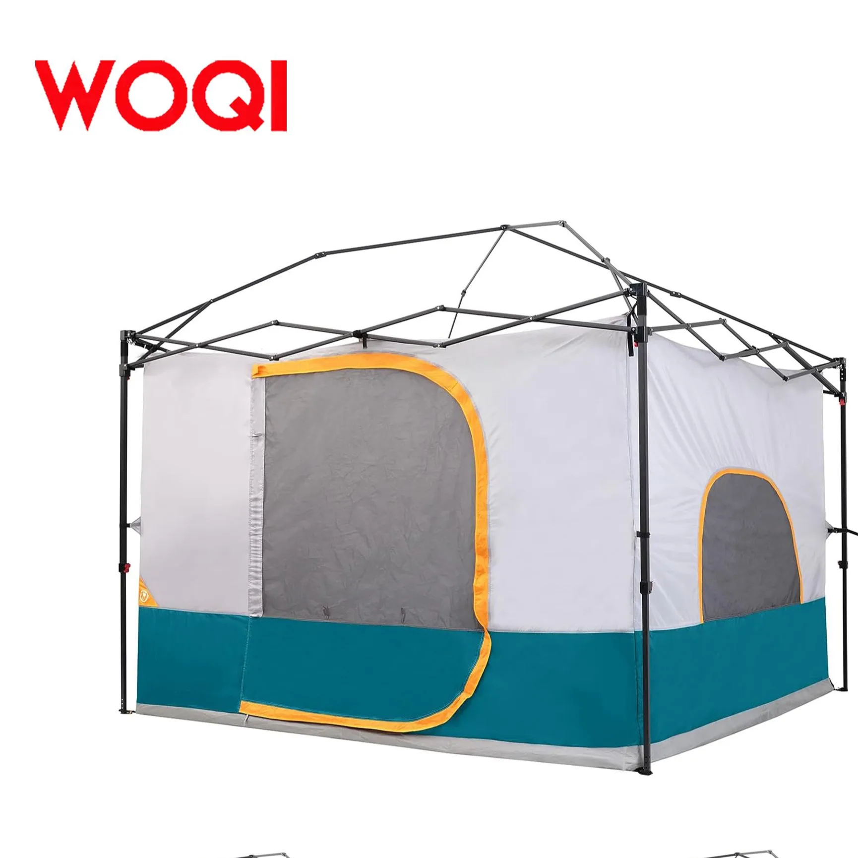 خيمة منبثقة من WOQI مضممة بسقف يسمح بتهوية كاملة خيمة مضممة مغلقة بسيطة