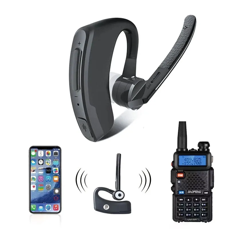 Walkie Talkie Wireless Headset Walkie Talkie Headset Mic PTT Headset for BAOFENG Walkie Talkie