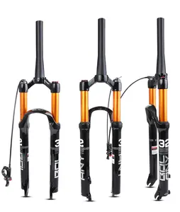 MTB自行车前叉镁合金26er/27.5er/29er气动减震器前叉空气叉配件 - Product Image 1