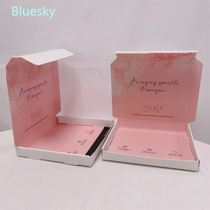 Caja de papel corrugado exprés personalizada de fábrica al por mayor <span class=keywords><strong>Cajas</strong></span> de Regalo plegables recicladas <span class=keywords><strong>cajas</strong></span> de correo rosa de tela de envío - Product Image 6