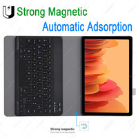 Casing Keyboard untuk Samsung Tab A6 A8 A7 Lite S6 Lite S7 FE S8 Plus, Casing Keyboard dengan Layar Lepas Magnetis