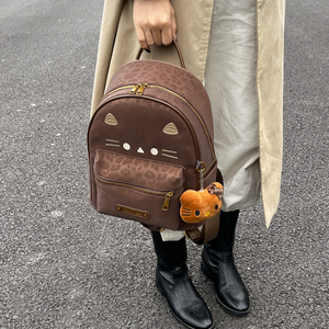 Sacs à dos pour femmes Sacs pour filles Sac Fashion Women Mini Backpack Ladies Small Luxury Print PU Cartoon Zipper Women's Backpack - Product Image 2