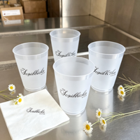 Gobelets réutilisables en plastique givré personnalisés de 350 ml (12 oz) pour les fêtes, les événements et les festivals, pour les boissons et les jus