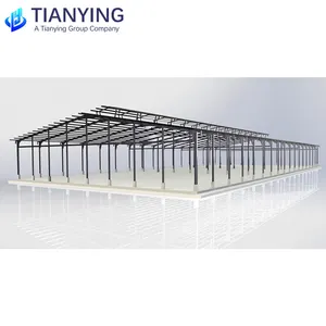 Prefabbricato costruzione rapida edifici industriali struttura in acciaio officina magazzino