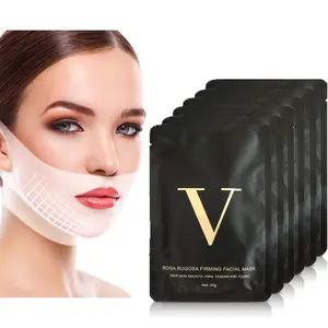 Chin Up Moisturizing Firming Face Mask Double V Shape Mask Chin Eliminator Face Shaper for slim face