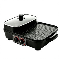 Plaque de cuisson électrique professionnelle pour la maison, vente en gros, poêle à frire et à griller tout-en-un, barbecue automatique pour usage extérieur et hôtelier