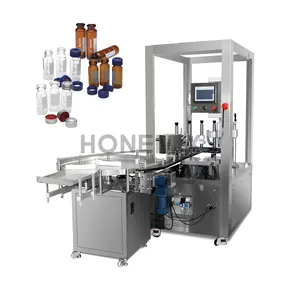 Hone Fully Automatic Production Line Small Glass Vial Liquid Filling And Capping Machine