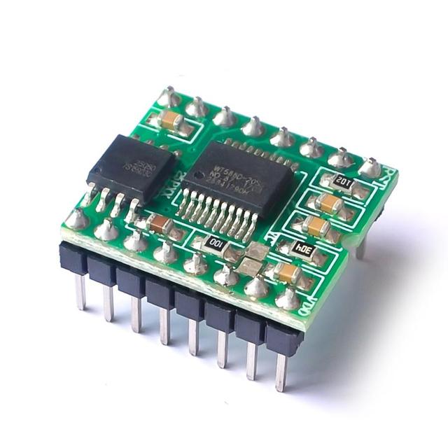 1Pcs New WT588D-16p 8M Voice Sound Module Audio Player PCB PCB SMT OEM ODM