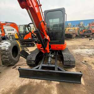 Mini-excavatrice sur chenilles U55-4 d'occasion, 5,5 tonnes, d'origine japonaise, petite pelle avec moteur et PLC, à vendre - Product Image 2