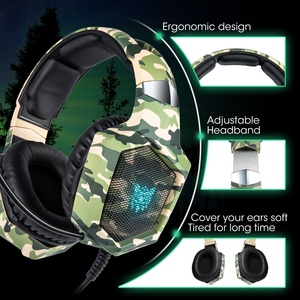 Auriculares Onikuma K8 al por Mayor, con Cable, Camuflaje, ANC, Micrófono USB RGB para Computadora, Auriculares para Deportes/DJ/Viajes/Juegos, con Material Metálico - Product Image 4