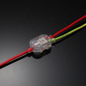 IP68 그리스 방수 고속 와이어 커넥터 3-3pin/2-2pin/1-3pin/1-2pin 푸쉬 인 패스너 (구리 접촉 및 PC 하우징 포함) - Product Image 3