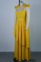 Chic Robes 2025 à Nœud Halter Longues Volants Dos Nu Robe Asymétrique Taille Haute Robes d'Été Slim Fit pour Femmes