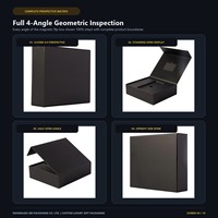 Kemasan Elektronik Ramah Lingkungan dengan Lapisan Spons, Penutup Magnetik, Karton Kaku Hitam Custom, dan Insert Pelindung yang Dibentuk