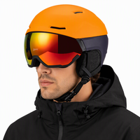 Casque de ski intégré avec masque, nouveau modèle HT-80, en matière résistante au froid, pour adultes, taille universelle SML