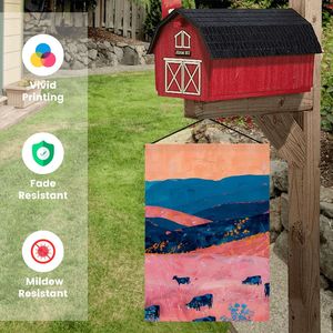 Imagen personalizada Logotipo personalizado Bandera de jardín 12 \ "x 18 \" Nylon Vinilo Seda Poliéster Plástico con impresión digital para seguro automotriz Hecho en para - Product Image 5
