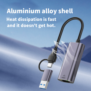 Hot-bán USB 3.0/Type-<span class=keywords><strong>C</strong></span> để RJ45 Gigabit <span class=keywords><strong>LAN</strong></span> 1000 Mbps mạng <span class=keywords><strong>c</strong></span>ó dây adapter Tương thích với máy tính xách tay Macbook Windows MacOS - Product Image 3