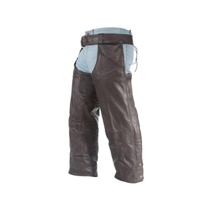 Pantalon d'équitation Western-équestre de couleur et de logo personnalisés pantalon de protection-sécurité en cuir de cow-boy pour motards - Product Image 1