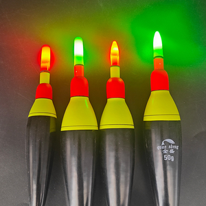 Vente en gros 15g 20g 30g 40g 50g LED Pêche en mer EVA Flotteur électronique Bass Float Night Rock Long flotteur en forme d'olive pour la pêche - Product Image 3