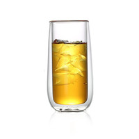 Mug de voyage isotherme moderne et portable de 250 ml, réutilisable, sans BPA, à double paroi en verre, anti-fuite, pour jus, eau, café